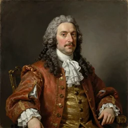 oil portrait of 18th century King Ronald mcdonald from France