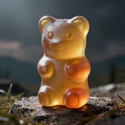 gummy bear inspired by Lisa frank