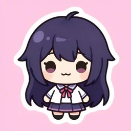 kawaii chibi oomori sticker, chronobreaker 4 k