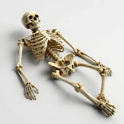 an extremely detailed photorealistic render of a giant skeleton corpse lying down in the middle of the ocean like an island, evening light, dawn, focus on pink, orange and white colors hd, 4 k