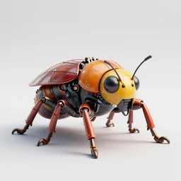 a 3 d render of a chunky robotic insect, ultra detailed, hyper realistic, bold colors, intricate, metallic finish, perfect edges, fully formed, close up, action pose, centre shot, saturated colors, intricate, japanese, futuristic, shadow, style transformers,