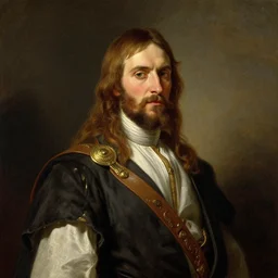 john carter portrait, barsoom, painting by albert bierstadt