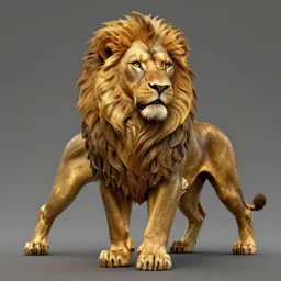 a beautiful symbol of a lion, struggle, honor, pride, intricate details, artstation, concept art, mighty