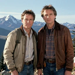 BrokeBack to the Future Mountain starring Michael J Fox and Doc Brown