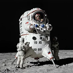 still of soviet moon landing ( 1 9 6 9 )