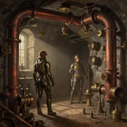 beautiful matte steampunk cellar pipe dreams by john atkinson grimshaw