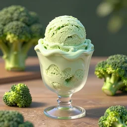 icecream with broccoli, unreal engine
