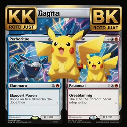 Pokémon magic the gathering cards, trending on artstation, high detail imagery, 4k