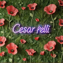 nature by cesar pelli, neon signs poppy, archdaily, wallpaper, highly detailed, trending on artstation.