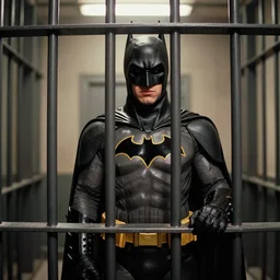 color film still, batman in the jail, indoor, automorphic light. ; babe ( 1 9 9 5 )