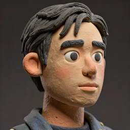 manga, real he-man by mattel!! clay! close detailed sculpted head , style: claymation puppet  clay , by guldies