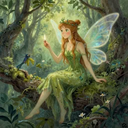 fairy pictures in the style of illustrator Brian Froud