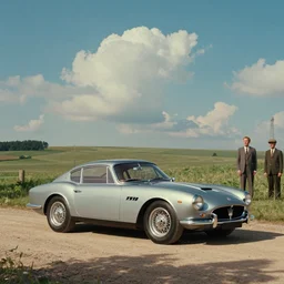 wes anderson style, maserati tipo 1 5 1, cinematic 1 6 mm film, moebius and ralph mcquarrie and wes anderson film still, retro
