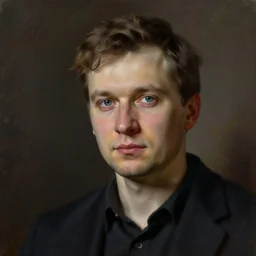 portrait painting of alexander bashlachev