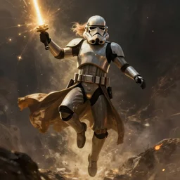 the falling soldier but its a star wars character in the photo