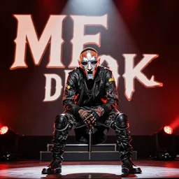 a photo of MF DOOM performing on stage, madvillany.