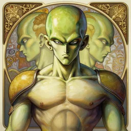 symmetry!! intense portrait of broli, intricate, elegant, highly detailed, my rendition, digital painting, artstation, concept art, smooth, sharp focus, illustration, art by artgerm and greg rutkowski and alphonse mucha