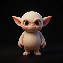 lonely goblin, black background, extremely detailed, sharp focus, wide view, full body shot, smooth, digital illustration, by steve simpson