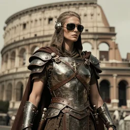 beautiful rome warrior in sunglasses solarpunk masterpiece detailed shadows by dore giger