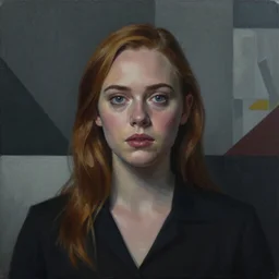 Elle Fanning in True Detective picture by Sachin Teng, asymmetrical, dark vibes, Realistic Painting , Organic painting, Matte Painting, geometric shapes, hard edges, graffiti, street art:2 by Sachin Teng:4