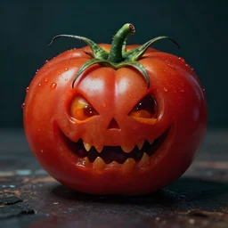 a very scary tomato
