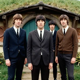 The Beatles dressed as Hobbits, 1967 —W 1920
