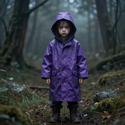 Little nightmares purple raincoat demogorgon painted by raymond swanland