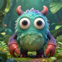 a humanoid figure clam monster with large sphere eyes, highly detailed, digital art, sharp focus, trending on art station, plant, anime art style