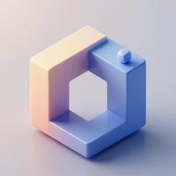 3d isometric abstract , 8 k hd dof