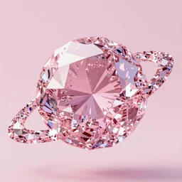 a planet made of pink diamonds