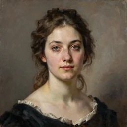 a painting of a portrait of a woman by Louis Icart, highly detailed, masterpiece, trending on ArtStation, ultra realistic