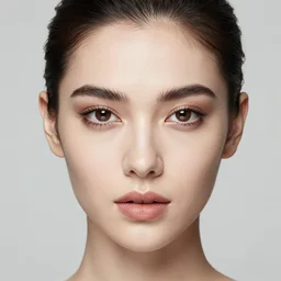 beautiful symmetrical face