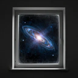 a window to space, digital art, 8k