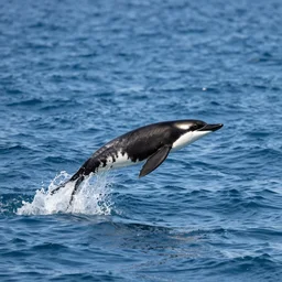 orca jumping out of the ocean, wide shot angle