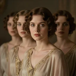 A 1920s dystopia filled with copies of the same woman over and over