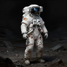 an astronaut standing in a dark waste land, intricate, highly detailed, digital painting, artstation, concept art, dark fantasy, sci - fi, sharp focus, illustration, art by artgerm and greg rutkowski and alphonse mucha