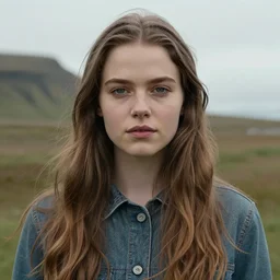 a masterpiece portrait photo of a beautiful young woman who looks like a icelandic aubrey plaza