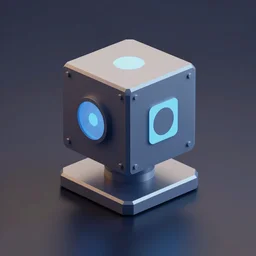 quantum computer in low-poly style, made by Victor Argonov
