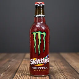 bottle of Skittles flavored Monster Energy.