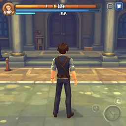 screenshot of gameplay dating simulator game set in 1 8 4 7, interior of old west saloon, featuring african american and japanese cowboys and cowgirls in ghost town with buildings painted bright pastel colors, morning light with mountains in the background