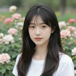 a portrait of beautiful flower garden