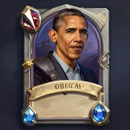 portrait of barack obama as a warrior hearthstone card, elegant matte painting illustration hearthstone, by greg rutkowski by greg tocchini by james gilleard
