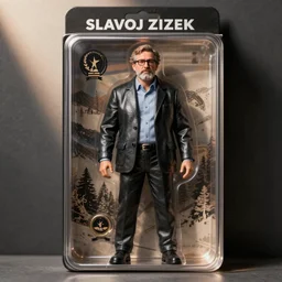 photo of slavoj zizek as a black series action figure toy special addition detail