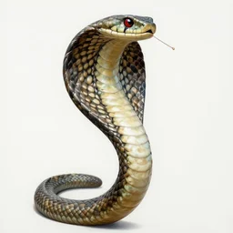 a cobra as a symbol of power painted as russian propaganda
