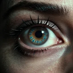 the strange creature from my eye, film still from the movie directed by denis villeneuve and david cronenberg with art direction by salvador dali and zdzisław beksinski, wide lens