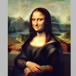 Mona Lisa in a modern style with many elements, Rendered in Octane, trending in artstation, CGSociety