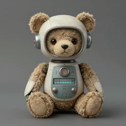 ( ( ( ( ( 1 2 0 5 0 s retro science fiction cute robot teddy bear. muted colors. ) ) ) ) ) by jean - baptiste monge!!!!!!!!!!!!!!!!!!!!!!!!!!!!!!