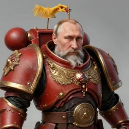 highly detailed portrait of very old vladimir putin as a warhammel 4 0 k emperor of mankind. by craig mullins, 4 k resolution, trending on artstation