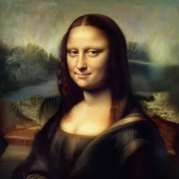 hyperrealistic painting of a marble bust of mona lisa, smooth light from upper left, dark background, by artgerm and greg rutkowski, masterpiece
