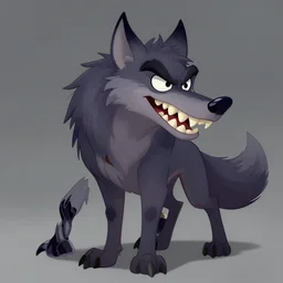 beautiful detailed character design of a cartoon mean scary teeth werewolf, tlk, tlk, in the style of'don bluth '. deviantart adoptable, style of maple story and zootopia, portrait studio lighting by jessica rossier and brian froud in the style of disney balto, artstation deviantart alphonse mucha wild were wolf in the style of'don bluth'
